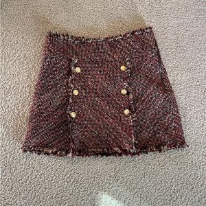 Zara Textured Weave Mini Skirt